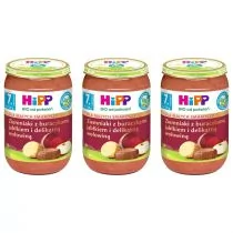 Hipp Ziemniaki z buraczkami jabłkiem i delikatną wołowiną po 7. miesiącu zestaw 3 x 220 g Bio - Dania dla dzieci - miniaturka - grafika 1