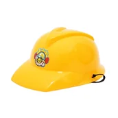 Dodatki do strojów karnawałowych - KASK BUDOWNICZY NALEPKA ŻÓŁTY - miniaturka - grafika 1