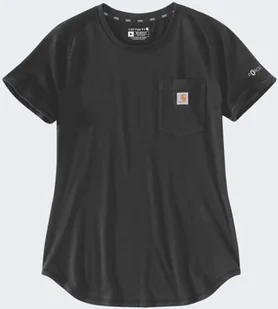 Koszulka Carhartt Force Mid Logo Black - Koszulki męskie - miniaturka - grafika 1