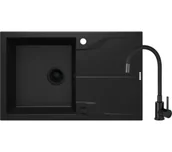 Zlewozmywaki z baterią - Deante Andante ZQNNN113 Nero + bateria Nero - miniaturka - grafika 1