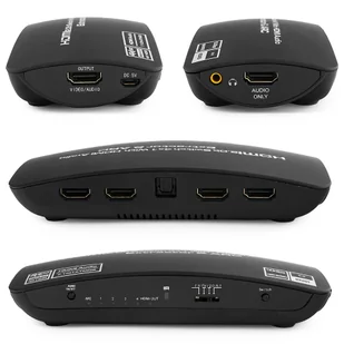 2w1 Sumator HDMI z extractor audio 1/4 SPH-RAE04 - Adaptery i przejściówki - miniaturka - grafika 3