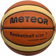 Koszykówka - Piłka koszykowa Meteor Cellular 8 paneli brązowa 10103 rozmiar 7 - miniaturka - grafika 1