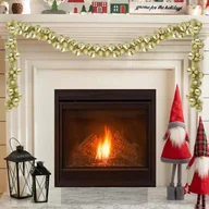 Bombki - vidaXL Girlanda z bombek świątecznych złoty 186 cm polistyren - miniaturka - grafika 1