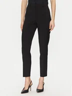Spodnie damskie - Boss Chinosy 50490051 Czarny Regular Fit - miniaturka - grafika 1