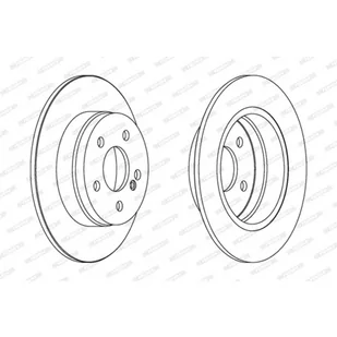 FERODO (FEDERAL-MOGUL)) (FEDERAL-MOGUL)) DDF1689C DDF1689C - Tarcze hamulcowe - miniaturka - grafika 1