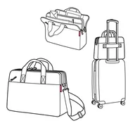 Torebki damskie - reisenthel Workbag Twist Silver – prosta i funkcjonalna torba robocza, kieszeń na laptopa, pasek na ramię, srebrny - miniaturka - grafika 1