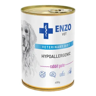 ENZO VET Hypoallergenic dieta hypoallergiczna z królikiem dla psów 8x400g - Mokra karma dla psów - miniaturka - grafika 2