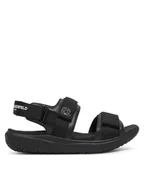 Buty dla chłopców - Karl Lagerfeld Kids Sandały Z30382 M Czarny - miniaturka - grafika 1