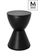 Taborety i hokery - Modesto Design MODESTO stołek TAMBURO czarny polipropylen - miniaturka - grafika 1
