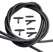 Akcesoria do mycia samochodu - Uniwersalny Przewód Do Spryskiwacza Plus Złączki 2m Czarny Ag758 - miniaturka - grafika 1