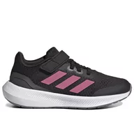 Koszulki i topy damskie - Buty adidas Runfalcon 3.0 Elastic Lace Top Strap HP5875 - czarne - miniaturka - grafika 1