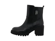 Botki damskie - Tom Tailor Damskie sztyblety 6390440010, czarne, 43 EU, czarny, 43 EU - miniaturka - grafika 1
