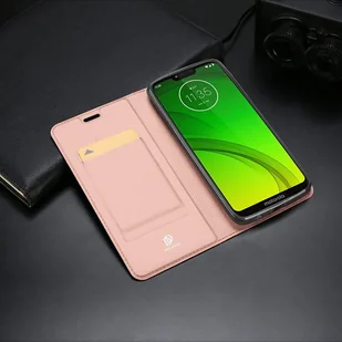 Dux Ducis Skin Pro kabura etui pokrowiec z klapką Motorola Moto G7 Power różowy - Etui i futerały do telefonów - miniaturka - grafika 16