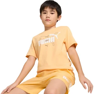 Koszulka Puma Ess Logo Lab Summer Tee B, Dzieci - Odzież sportowa dziecięca - miniaturka - grafika 1