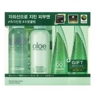 Zestawy kosmetyków damskich - Holika Zestaw Świąteczny Z Kosmetykami Aloe Moisture Soothing Set - miniaturka - grafika 1