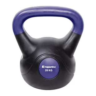 InSportLine Hantla bitumiczna Kettlebell Dark 20 kg 1IN-10744 - Kettlebell - miniaturka - grafika 1