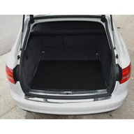 Dywaniki samochodowe - Mata samochodowa do bagażnika 80 x 120 cm kolorowa obwódka czarny - miniaturka - grafika 1