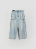 Spodnie i spodenki dla chłopców - Reserved - Jeansy baggy - niebieski - miniaturka - grafika 1