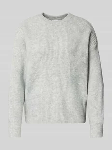 Sweter z dzianiny z okrągłym dekoltem model ‘KACHEL’ - Swetry damskie Sweter z dzianiny z okrągłym dekoltem model ‘KACHEL’ - Swetry damskie - miniaturka - grafika 1