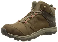 Buty trekkingowe damskie - KEEN Damskie buty trekkingowe Terradora 2 Leather Mid Waterproof, Brindle Redwood, 35 EU - miniaturka - grafika 1