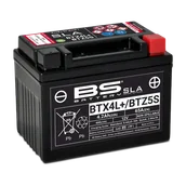 Akumulatory motocyklowe - Akumulator Bezobsługowy BS Battery SLA BTX4L+ / BTZ5S - miniaturka - grafika 1