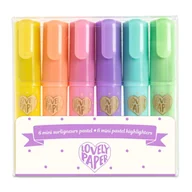 Zakreślacze - Zestaw 6 pastelowych minizakreślaczy DD03754 - miniaturka - grafika 1