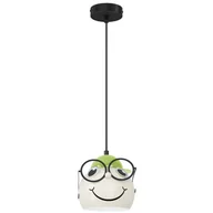 Lampy sufitowe - Lampa wisząca Bambini kremowo-czarna-zielona 1xE27x15W dziecięca wym: 110 x 16,5 x 16,5 cm metal Luminex - miniaturka - grafika 1