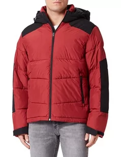 Bestseller A/S Kurtka męska Jcootis Puffer Sn, Rosewood/szczegóły: czarne blokowanie, XL - Kurtki męskie - miniaturka - grafika 1