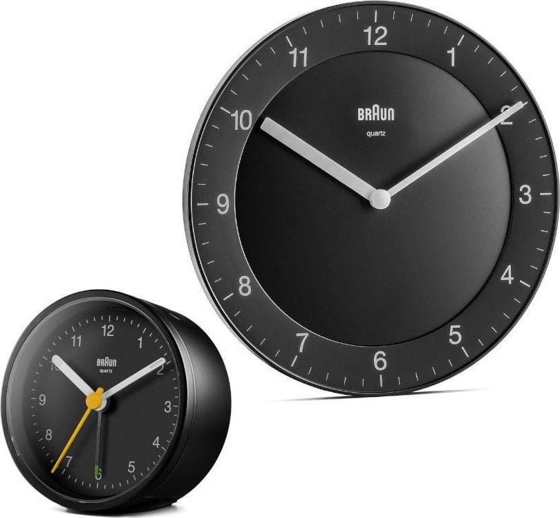 Braun Zestaw czytelny zegar i budzik Braun BC06B i BC12B