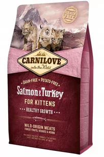 Carnilove Kitten Healthy Growth Salmon&Turkey 2 kg - Sucha karma dla kotów - miniaturka - grafika 3