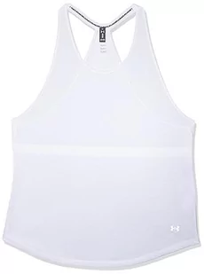 Under Armour Damska kamizelka bez rękawów Ua Streaker, Biały/biały/odblaskowy, L-XL - Kamizelki damskie - miniaturka - grafika 1