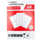 Akcesoria do pakowania - Etykiety naklejki samoprzylepne, 105x99mm 6szt. na a4 - 100 ark- 600 etykiet - miniaturka - grafika 1