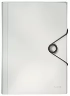 Teczki i skoroszyty - Leitz Teczka z 6 przegródkami PP Solid czarna - miniaturka - grafika 1