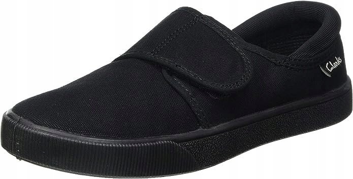 CLARKS TRAMPKI DZIECIĘCE CZARNE NA RZEPY 28 ŻTH