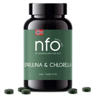 Suplementy naturalne - NFO Spirulina & Chlorella, 260 tabletek - miniaturka - grafika 1