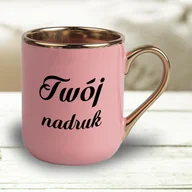 Kubki - Różowy kubek Glamour z Twoim nadrukiem - miniaturka - grafika 1