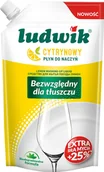 Płyny do naczyń - Płyn Do Mycia Naczyń Ludwik Saszetka Cytryna 450G - miniaturka - grafika 1