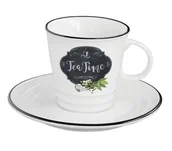 Filiżanki - Nuova R2S Filiżanka na herbatę z talerzykiem 1601 KIBT - miniaturka - grafika 1