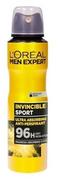 Dezodoranty i antyperspiranty męskie - L'Oreal L'Oreal Men Expert dezodorant spray Invincible Sport 96h - miniaturka - grafika 1