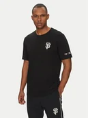 Koszulki męskie - Champion T-Shirt 221037 Czarny Standard Fit - miniaturka - grafika 1