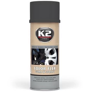 K2 Syntetyczna powłoka gumowa COLOR FLEX czarny mat l343cm - Kosmetyki samochodowe - miniaturka - grafika 1