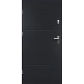 Drzwi zewnętrzne - Drzwi zewnętrzne TYTAN pełne antracyt 90 lewe RADEX - miniaturka - grafika 1