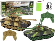 Samochody i pojazdy dla dzieci - ﻿Zestaw Czołgi Walczące Zdalnie Sterowane Czołg War Tank RC Bitwa Podczerwie - miniaturka - grafika 1