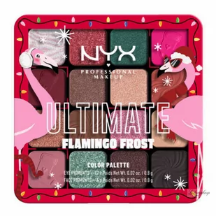 NYX Professional Makeup - ULTIMATE - SHADOW PALETTE - Paleta 16 cieni do powiek - 01W FLAMINGO FROST - 16 x 0,8 g - Cienie do powiek - miniaturka - grafika 1