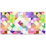Podkładki na biurko - Mata ochronna na biurko Kolorowa mozaika 120x60 cm, Dywanomat - miniaturka - grafika 1