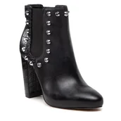 Botki damskie - Botki Guess Ricoy FL8RIY LEA10 Czarny - miniaturka - grafika 1