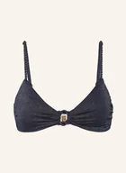 Stroje kąpielowe - Seafolly Góra Od Bikini Bralette Poolside Z Błyszczącą Przędzą blau - miniaturka - grafika 1