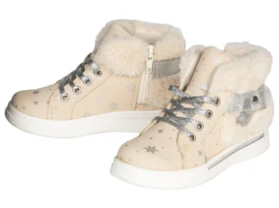 lupilu® Dziewczęce botki z ciepłą podszewką (Beżowy, 26) - Buty dla dziewczynek - miniaturka - grafika 1