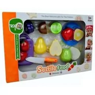 Zabawki AGD - Pro Kids Jedzenie do krojenia z deską mix wzorów - miniaturka - grafika 1
