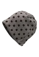 Czapki damskie - Sterntaler Dziewczęca czapka typu Slouch-Beanie w kropki, szary dymny, 47 - miniaturka - grafika 1